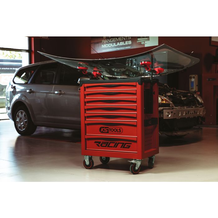 Servante RACING 7 tiroirs + composition pare brise 232 pcs KS TOOLS - 855.7232