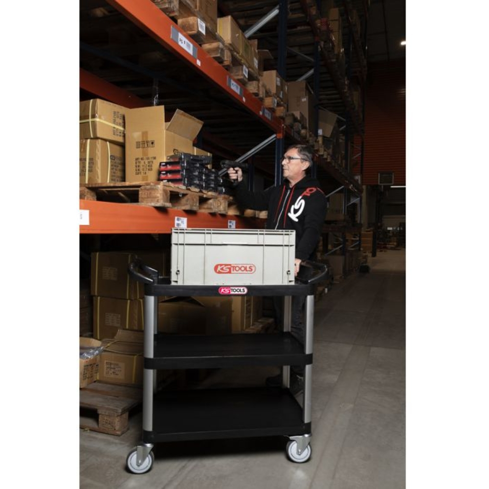 Chariot d'atelier ouvert à 3 plateaux KS TOOLS - 890.0025F
