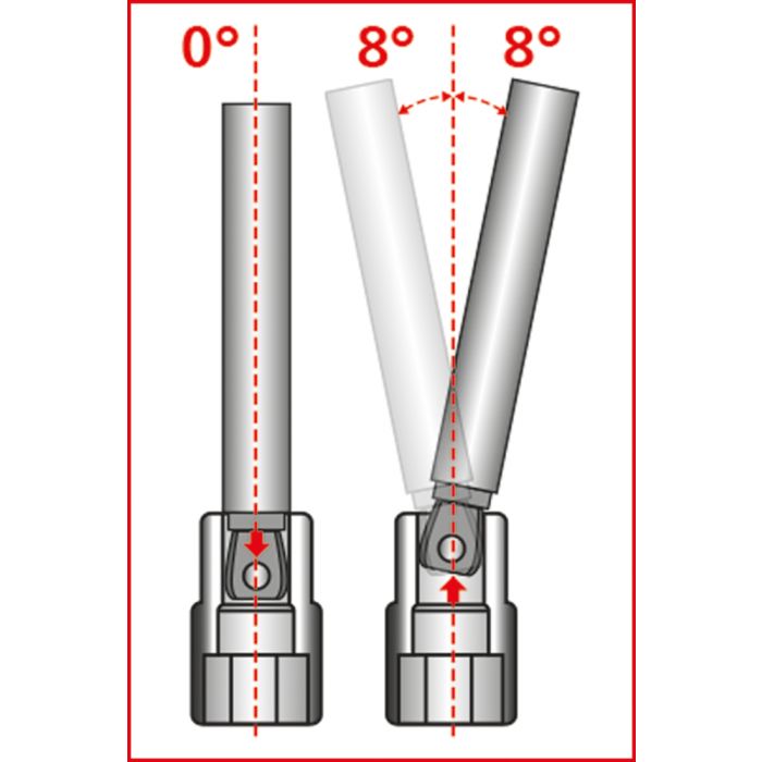 Rallonge inclinable XXL 1/4'' - 600 mm KSTOOLS - 9111549