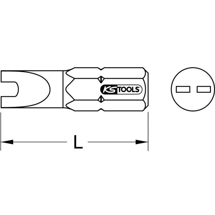 Boîte de 5 embouts de vissage SPANNER 25 mm - 1/4