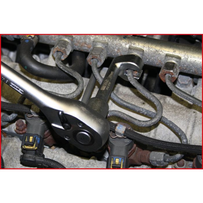 Clé pour conduites d'injection diesel 1/2'', 18 mm KSTOOLS - 9131215