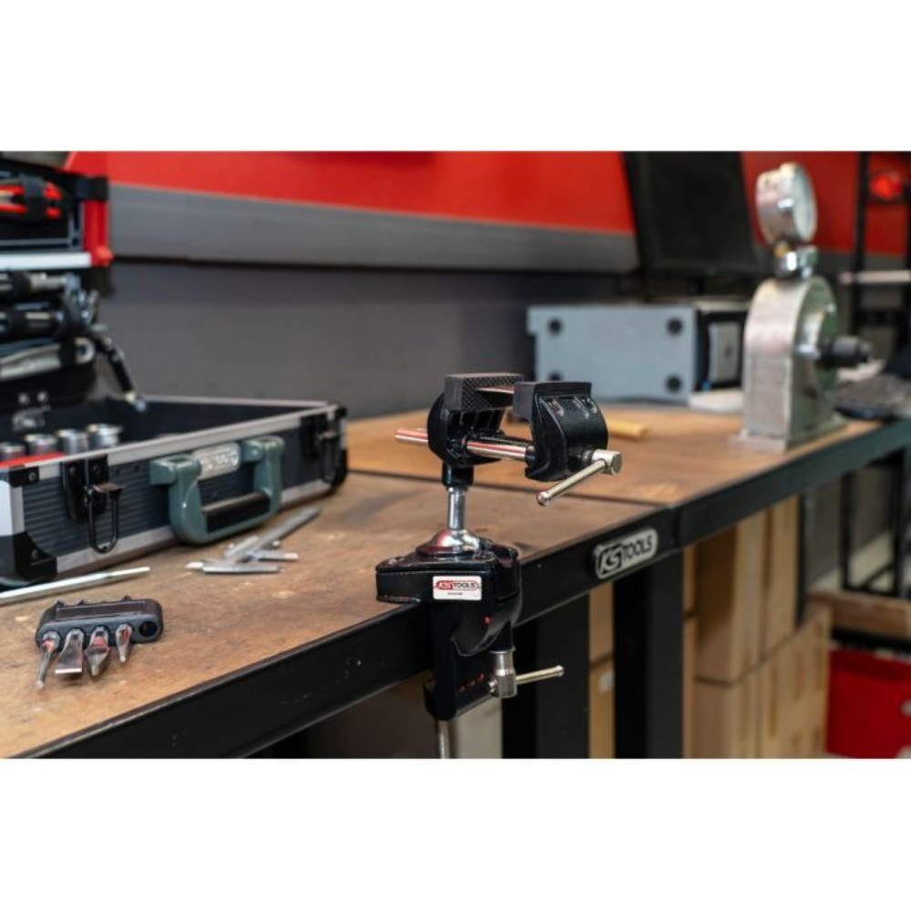 Étau d'établi sur rotule 70 mm KS TOOLS - 914.0142F