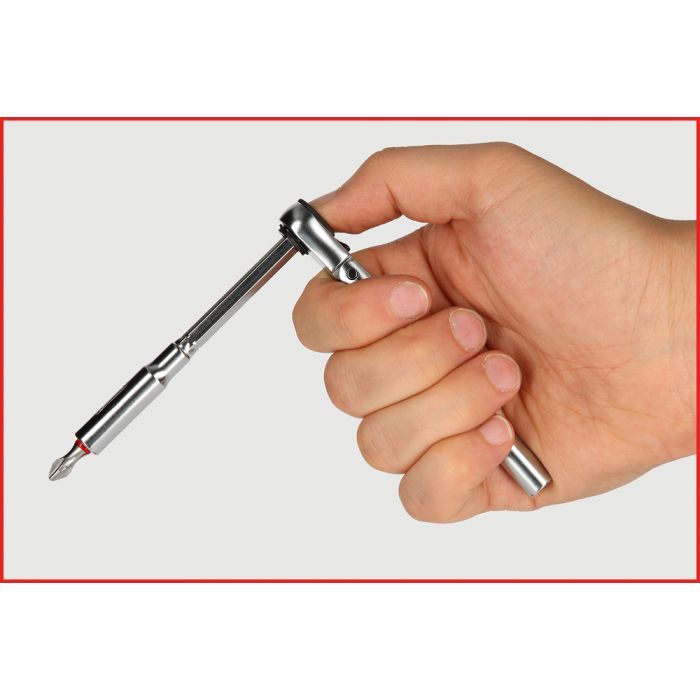 Mini cliquet réversible articulé 1/4’’ 72 dents 119 mm des coffrets 918.3015 et 918.3005 KS TOOLS - 918.1560