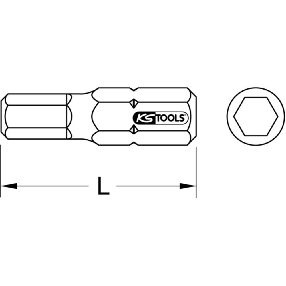 Boite de 5 embouts à code couleur TORSIONpower L25 mm - 1/4