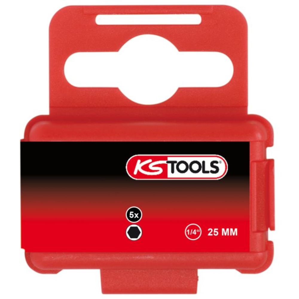 Boite de 5 embouts à code couleur TORSIONpower L25 mm - 1/4