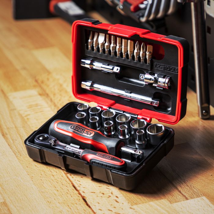 Coffret de 27 douilles et accessoires ULTIMATE 1/4