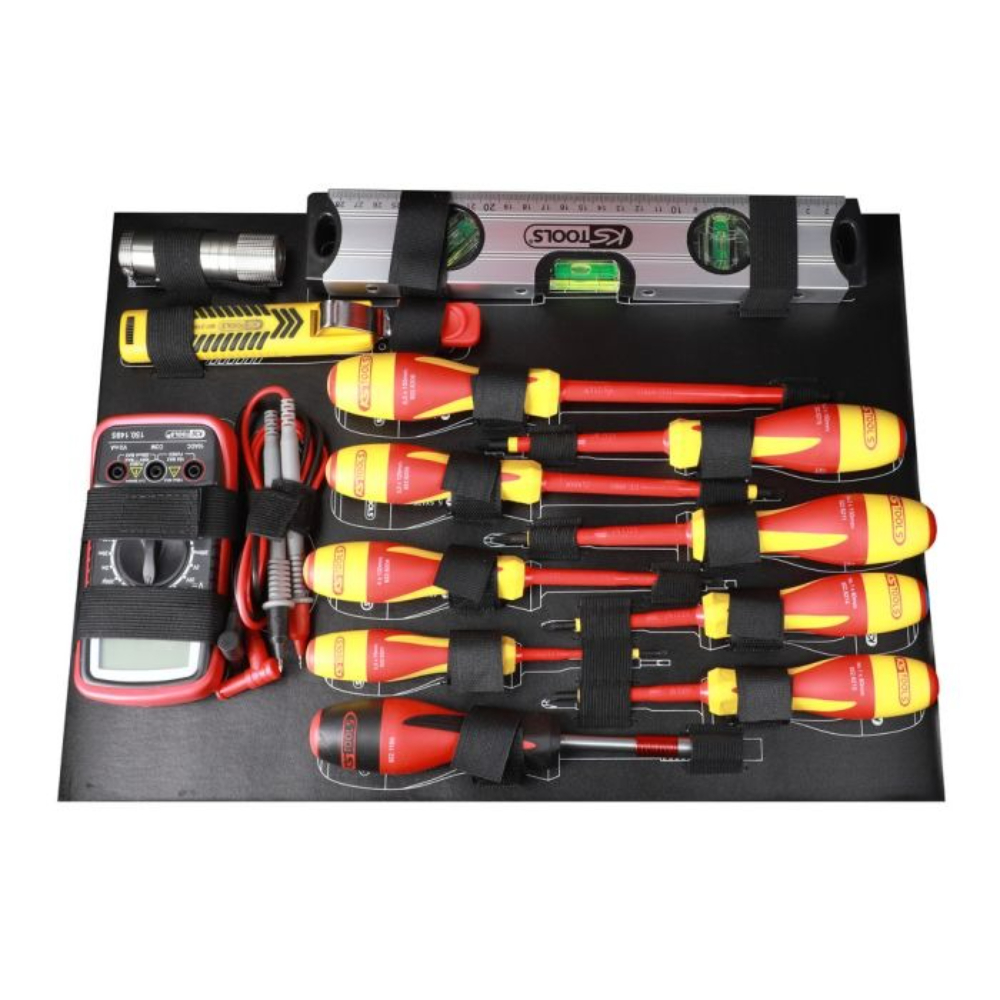 Valise pour électricien et électromécanicien 1/4" + 1/2“ 142 pièces KS TOOLS - 922.0642F