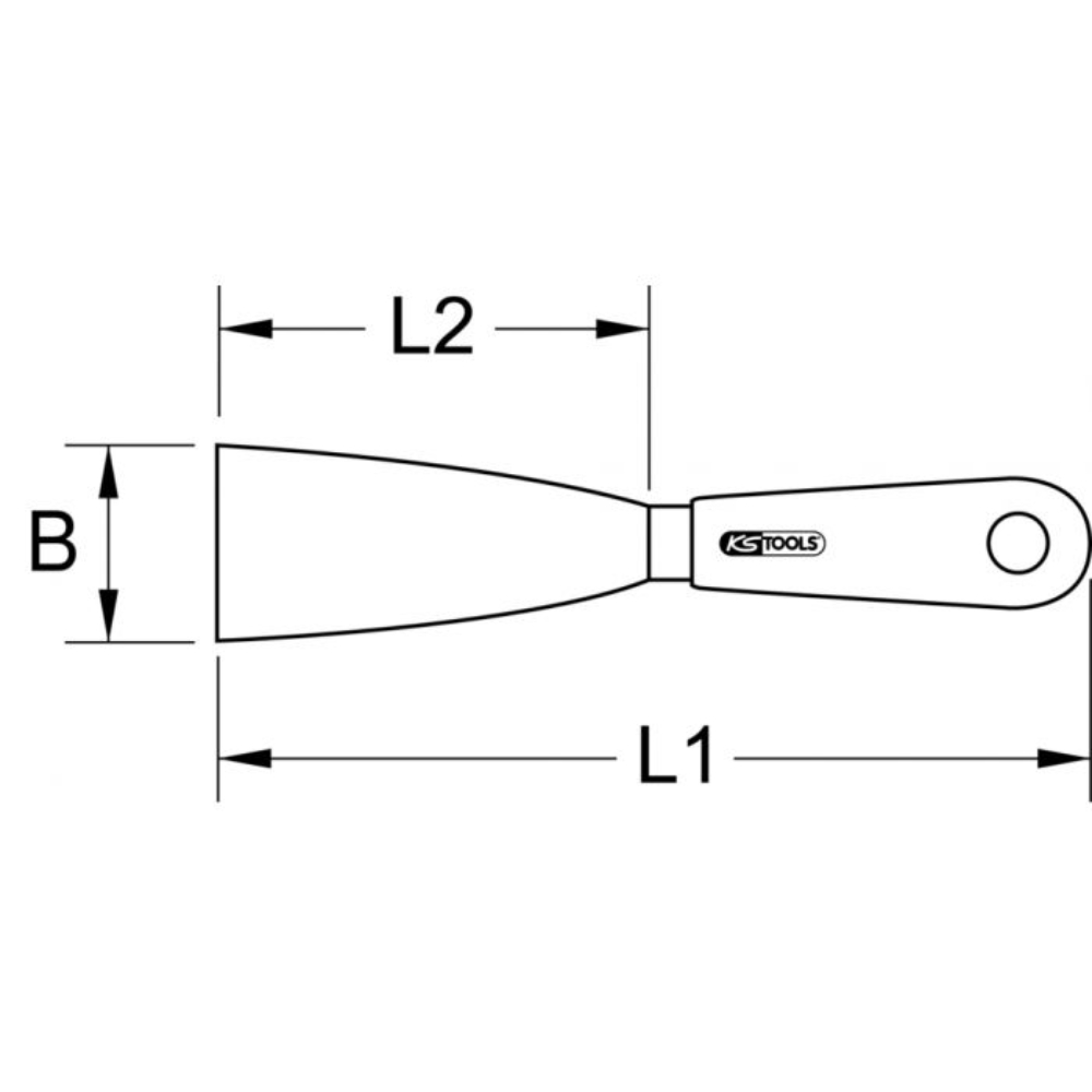 Spatule TITANplus 30 mm 210 mm KS TOOLS - 965.9000