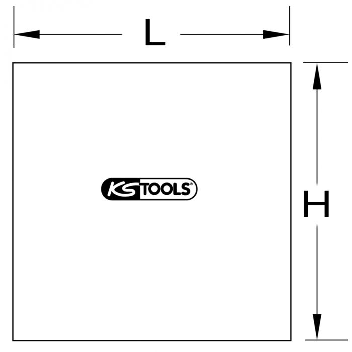 Bâche de soudeur 1740 - noire KS TOOLS - 985.7029