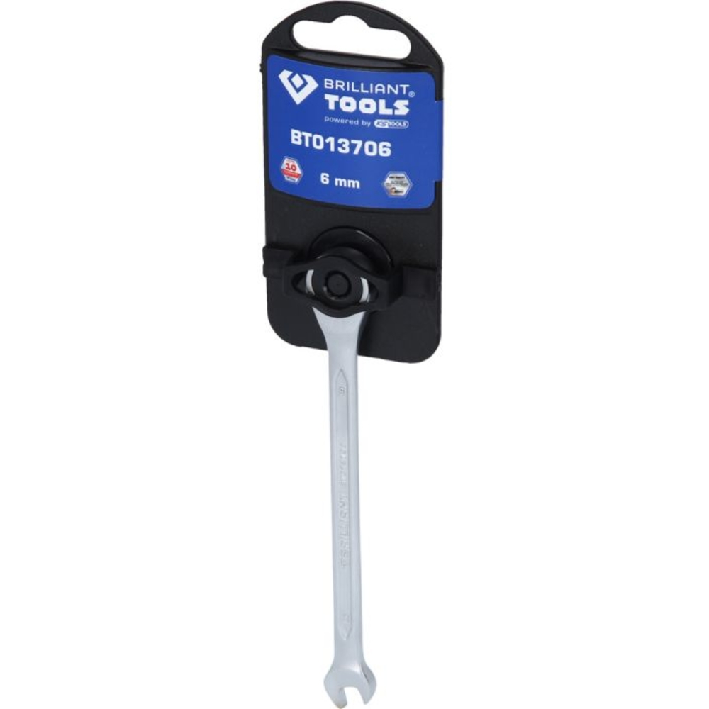 Clé mixte droite à cliquet 6mm BRILLIANT TOOLS - KS TOOLS - BT013706