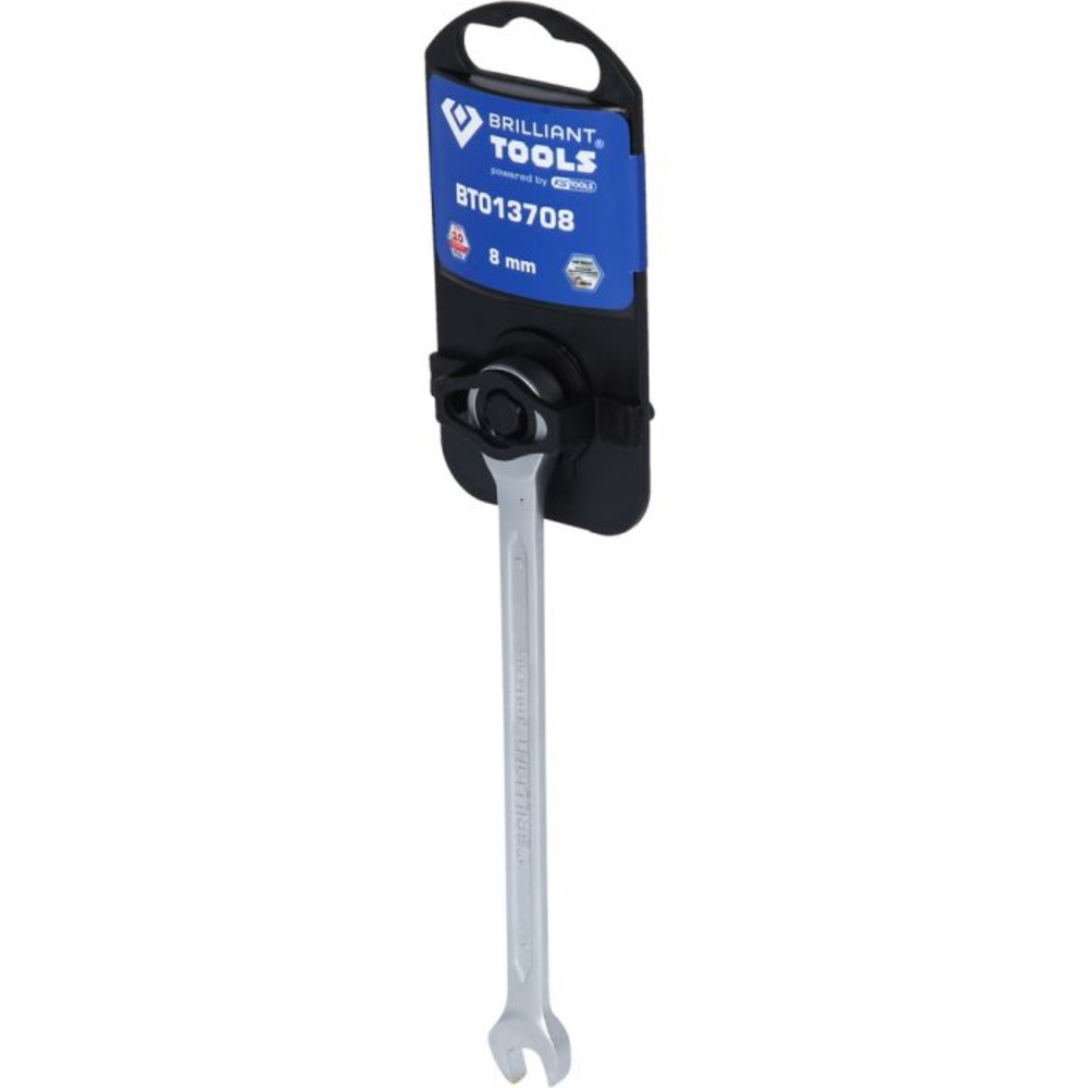 Clé mixte droite à cliquet 8mm BRILLIANT TOOLS - KS TOOLS - BT013708