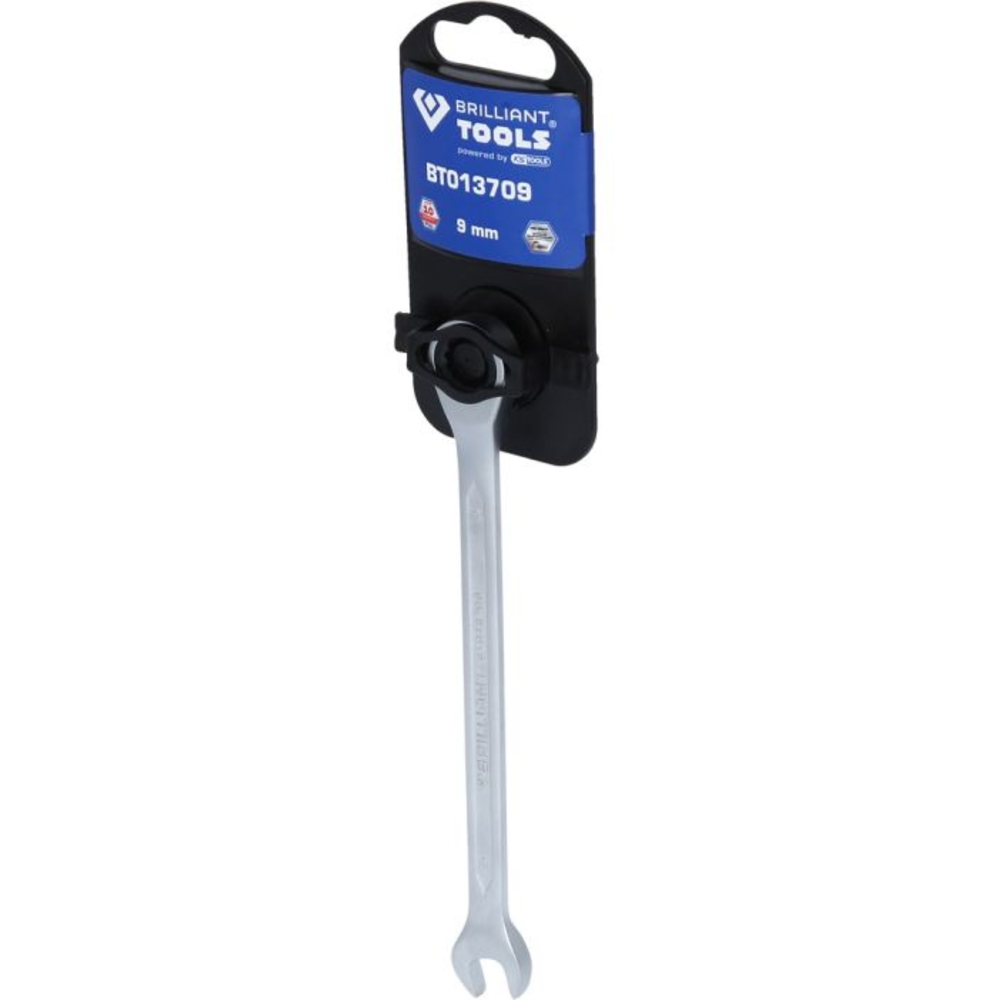 Clé mixte droite à cliquet 9mm BRILLIANT TOOLS - KS TOOLS - BT013709