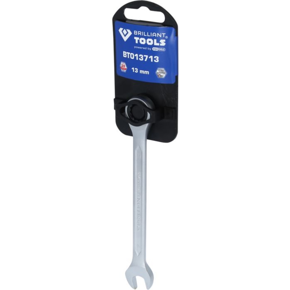 Clé mixte droite à cliquet 13mm BRILLIANT TOOLS - KS TOOLS - BT013713