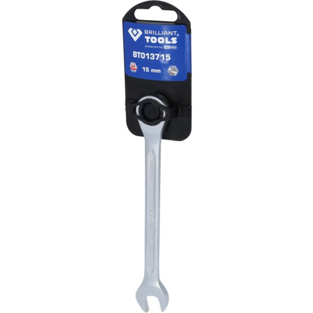 Clé mixte droite à cliquet 15mm BRILLIANT TOOLS - KS TOOLS - BT013715