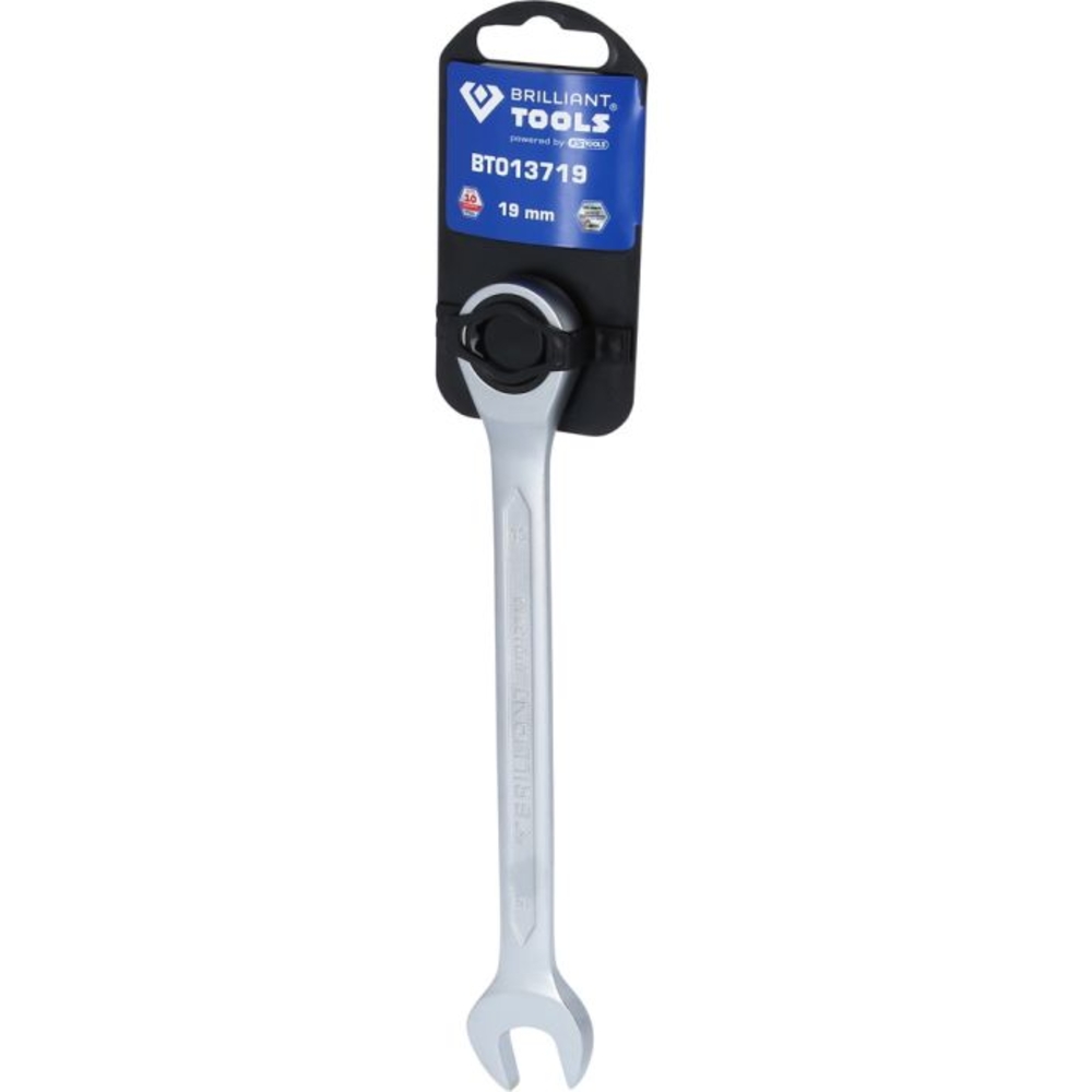 Clé mixte droite à cliquet 19mm BRILLIANT TOOLS - KS TOOLS - BT013719
