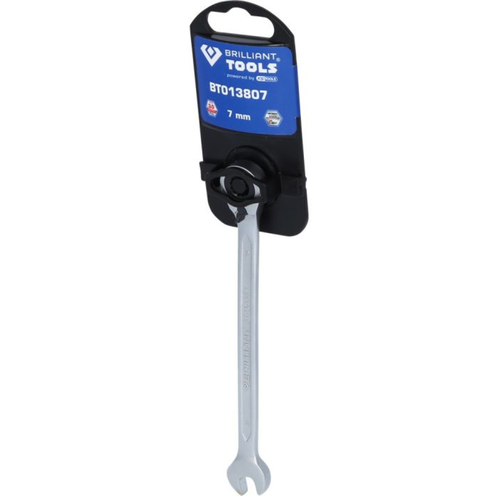 Clé mixte à cliquet réversible 7mm BRILLIANT TOOLS - KS TOOLS - BT013807
