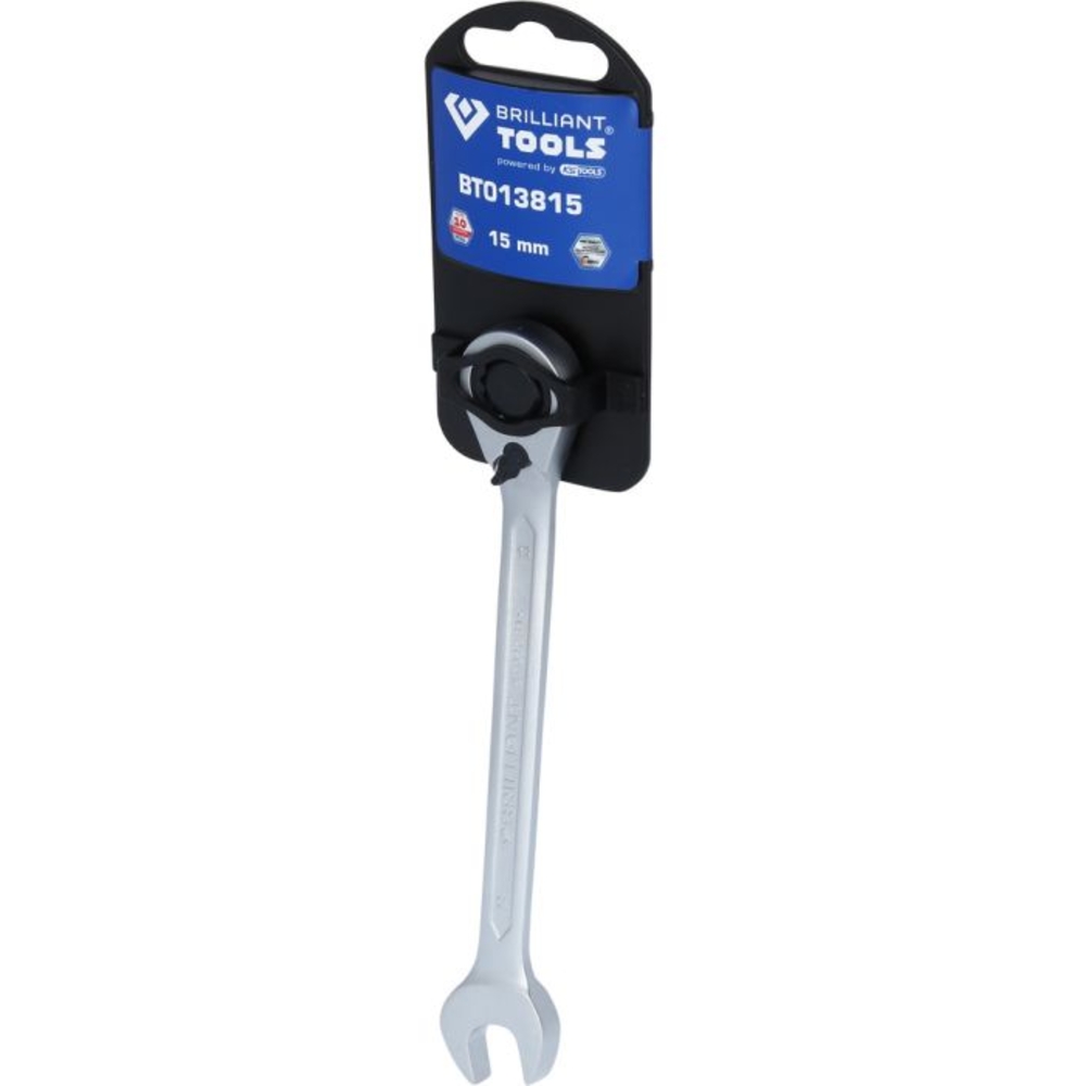 Clé mixte à cliquet réversible 15mm BRILLIANT TOOLS - KS TOOLS - BT013815