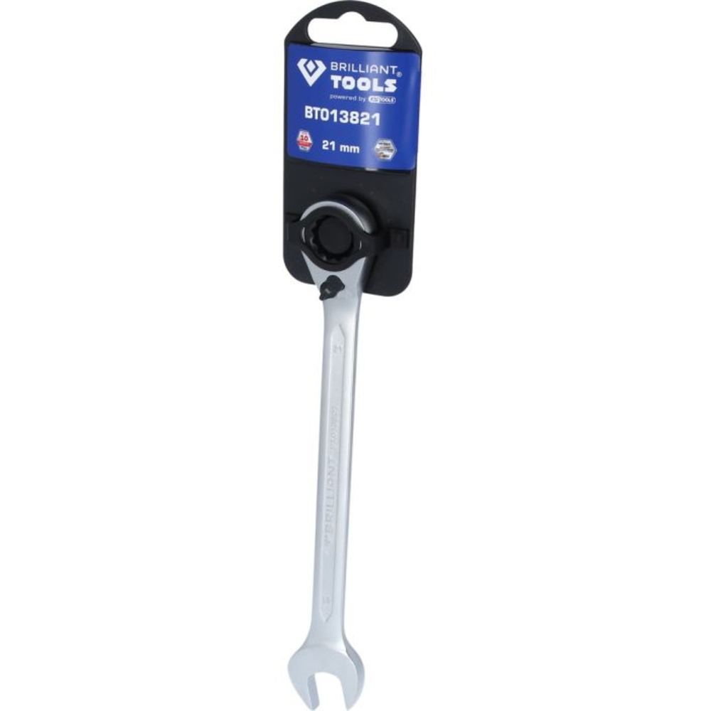 Clé mixte à cliquet réversible 21mm BRILLIANT TOOLS - KS TOOLS - BT013821