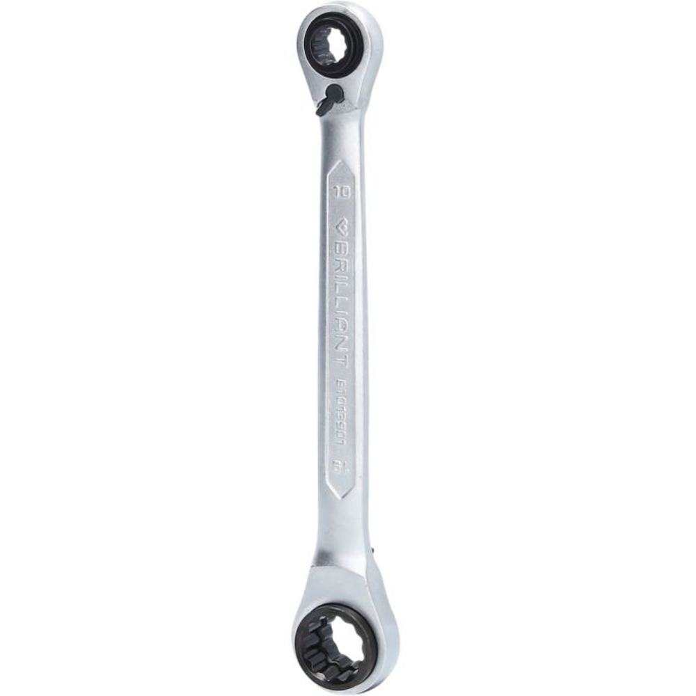 Clé polygonale à cliquet double 4 en 1, 10 x 13mm 17 x 19mm BRILLIANT TOOLS - KS TOOLS - BT013901