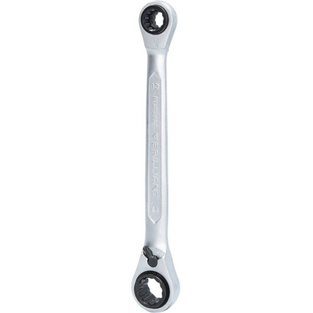 Clé polygonale à cliquet double 4 en 1, 10 x 13mm 17 x 19mm BRILLIANT TOOLS - KS TOOLS - BT013901