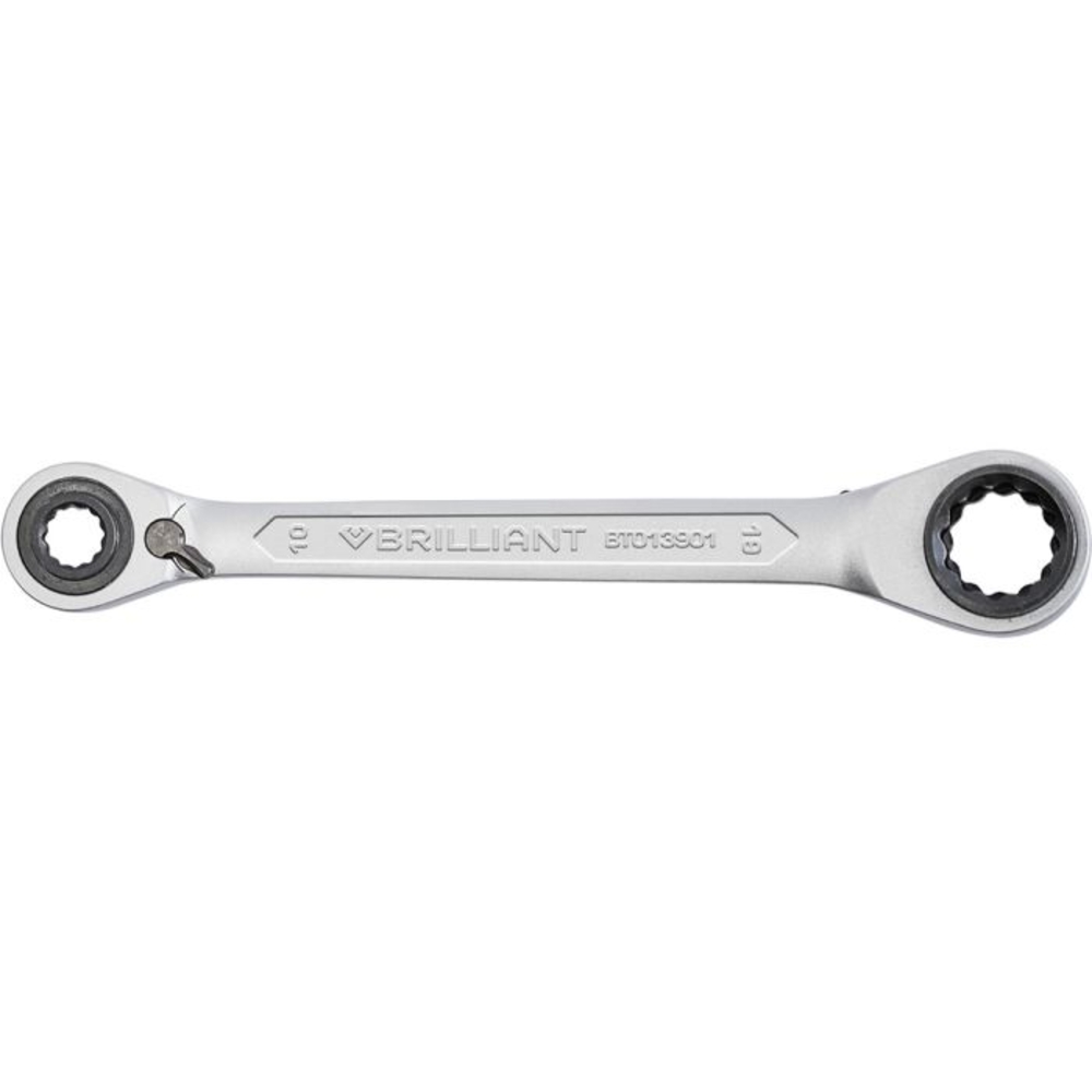 Clé polygonale à cliquet double 4 en 1, 10 x 13mm 17 x 19mm BRILLIANT TOOLS - KS TOOLS - BT013901