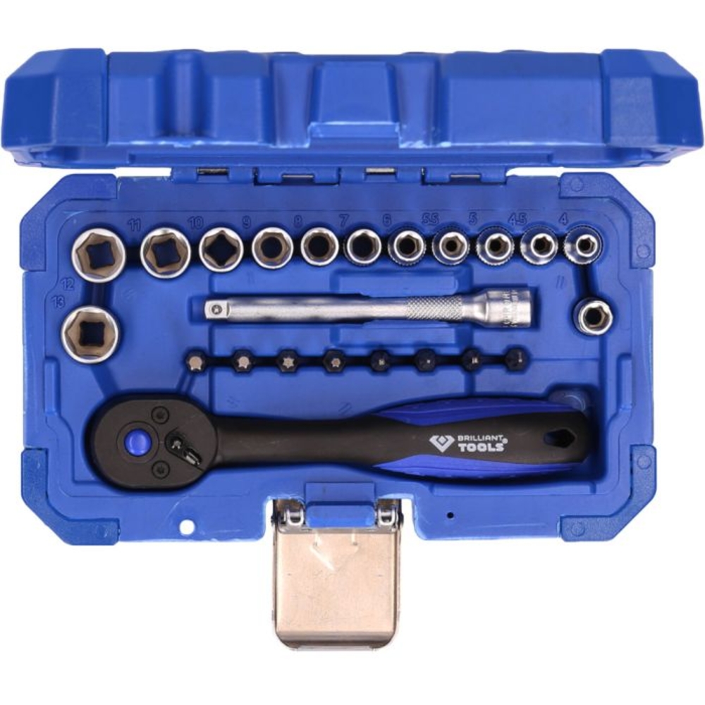 Coffret de douilles et cliquets 1/4