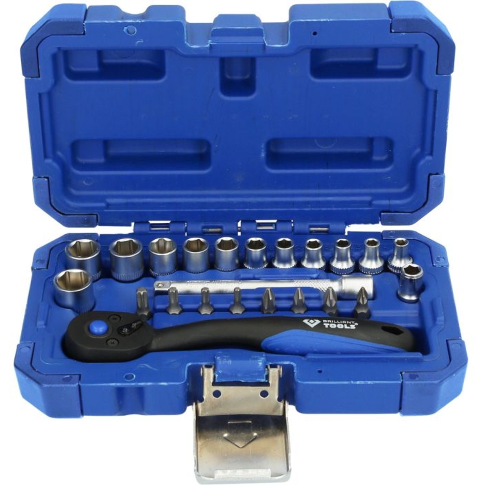 Coffret de douilles et cliquets 1/4