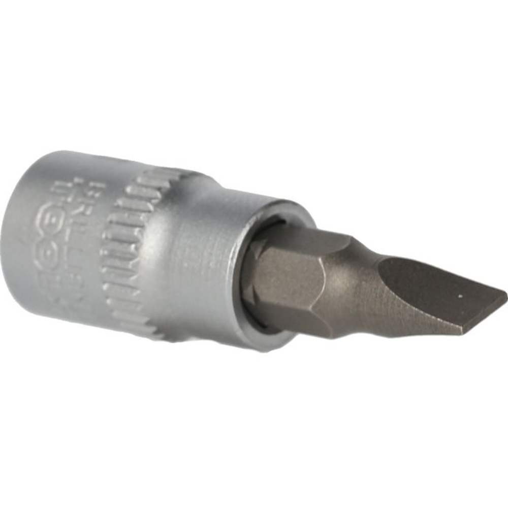 Douille tournevis plat 1/4