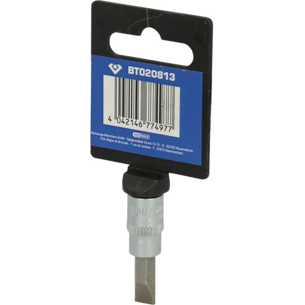 Douille tournevis plat 1/4