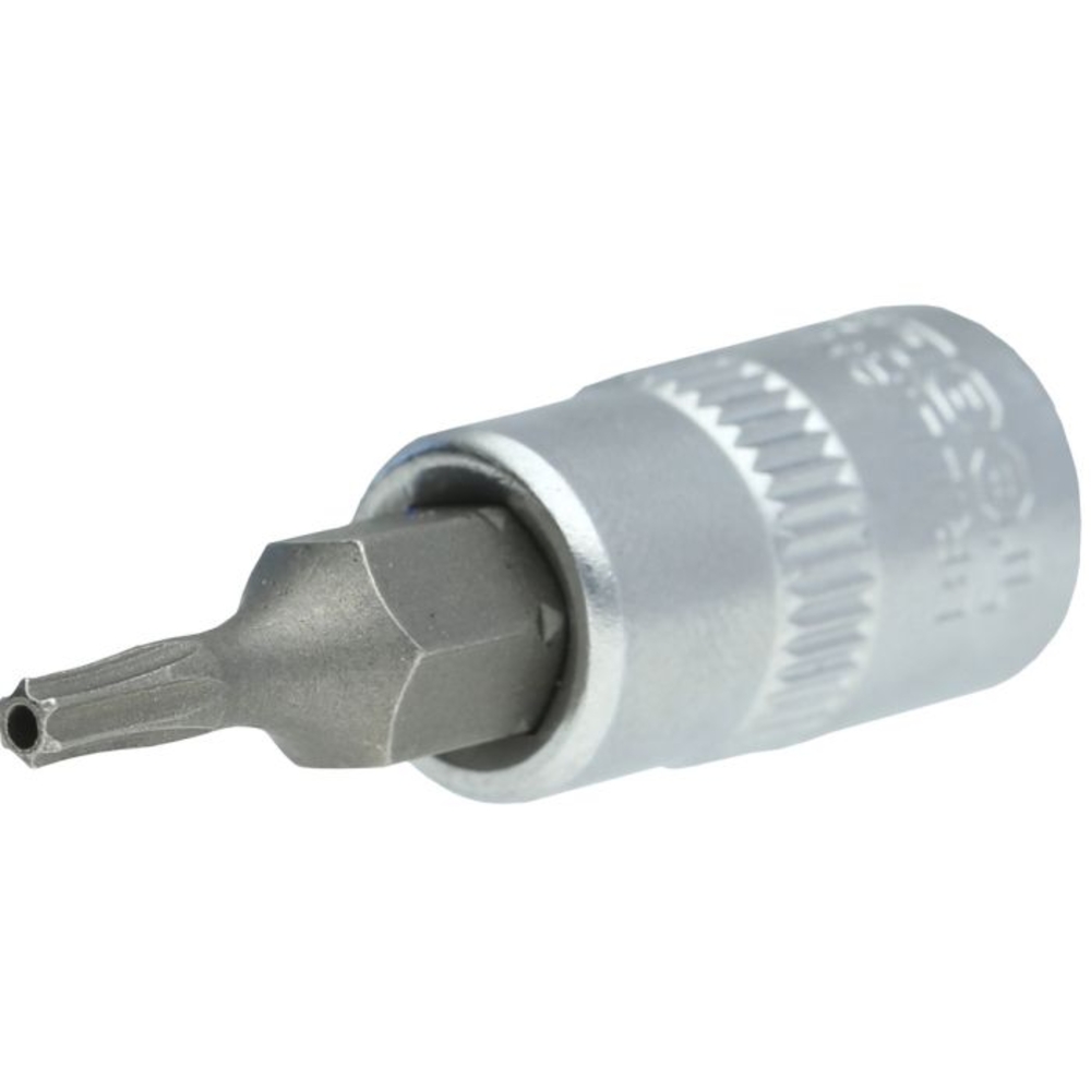 Douille tournevis TORX percé 1/4