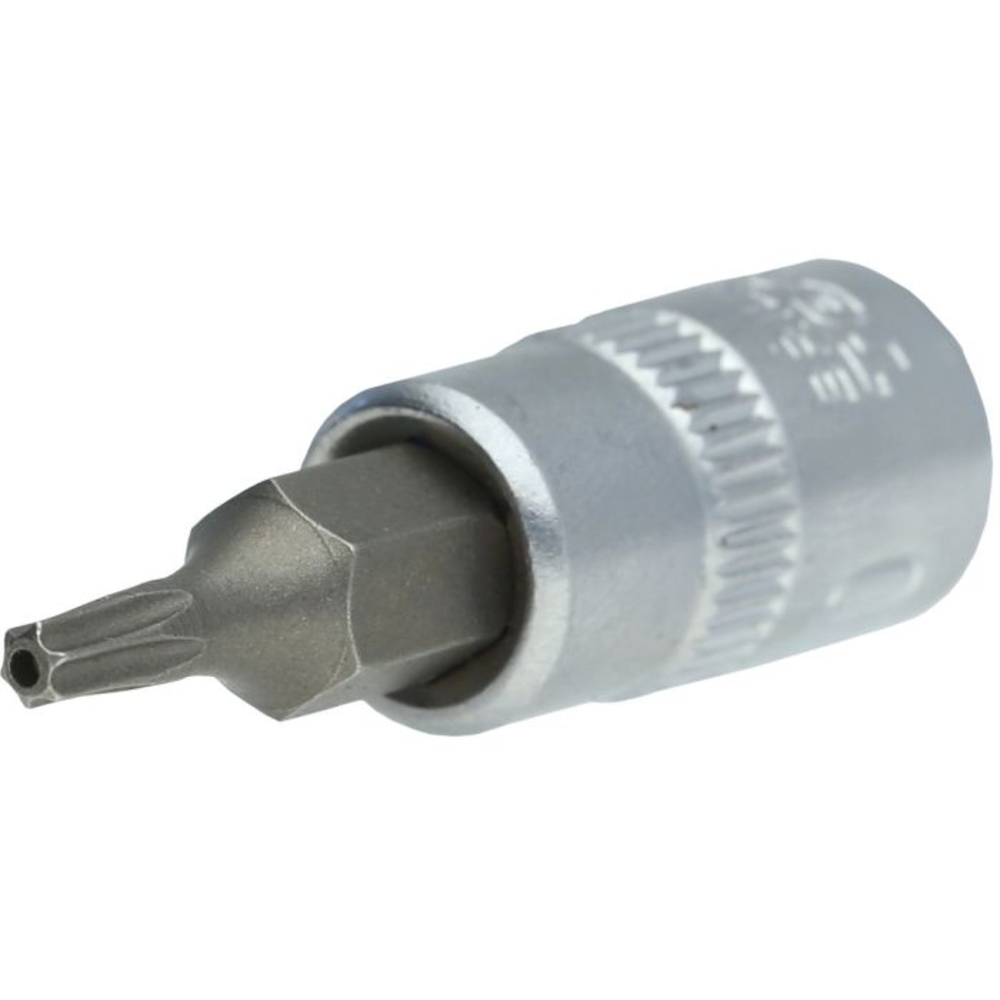 Douille tournevis TORX percé 1/4