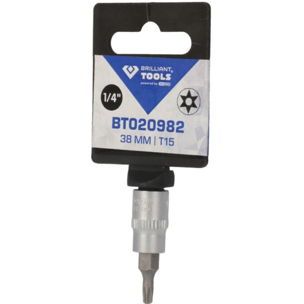Douille tournevis TORX percé 1/4