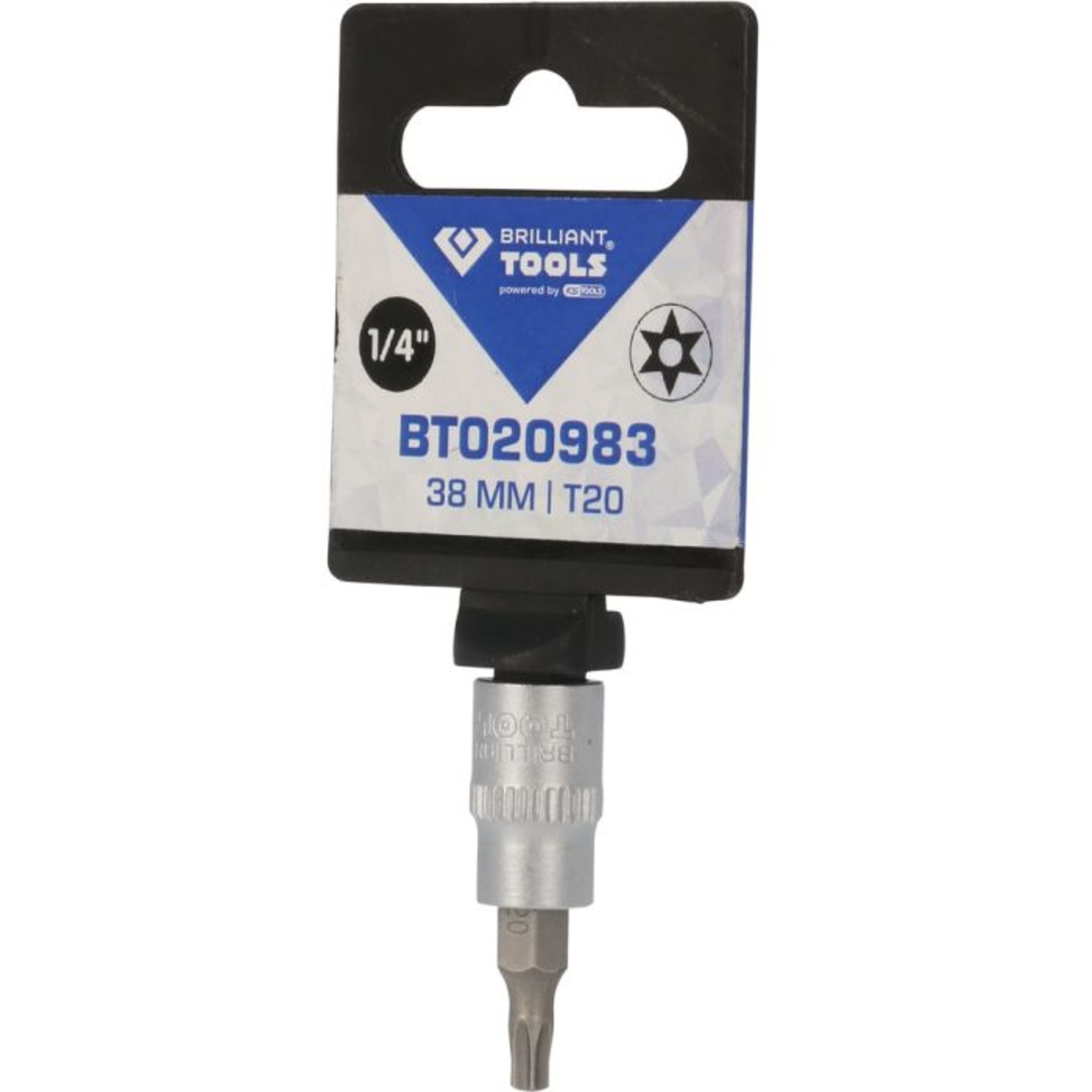Douille tournevis TORX percé 1/4