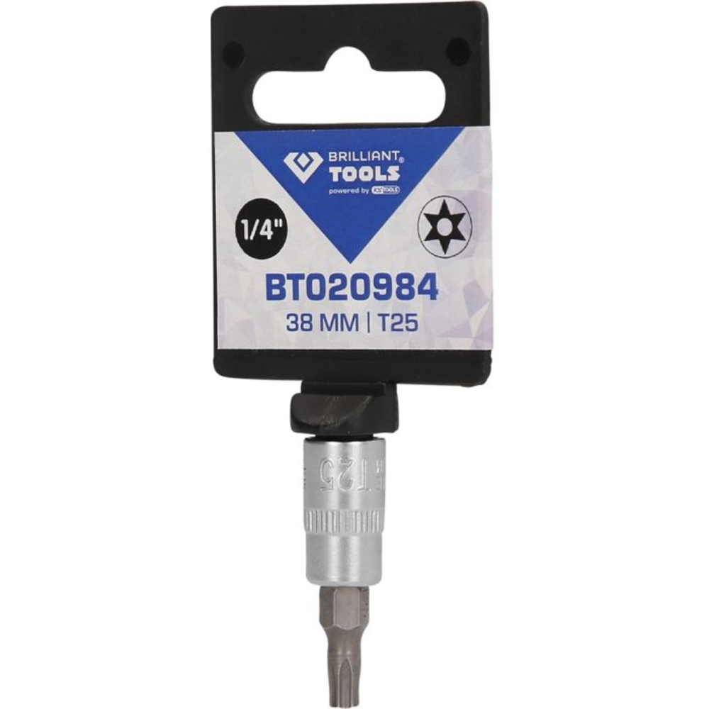 Douille tournevis TORX percé 1/4