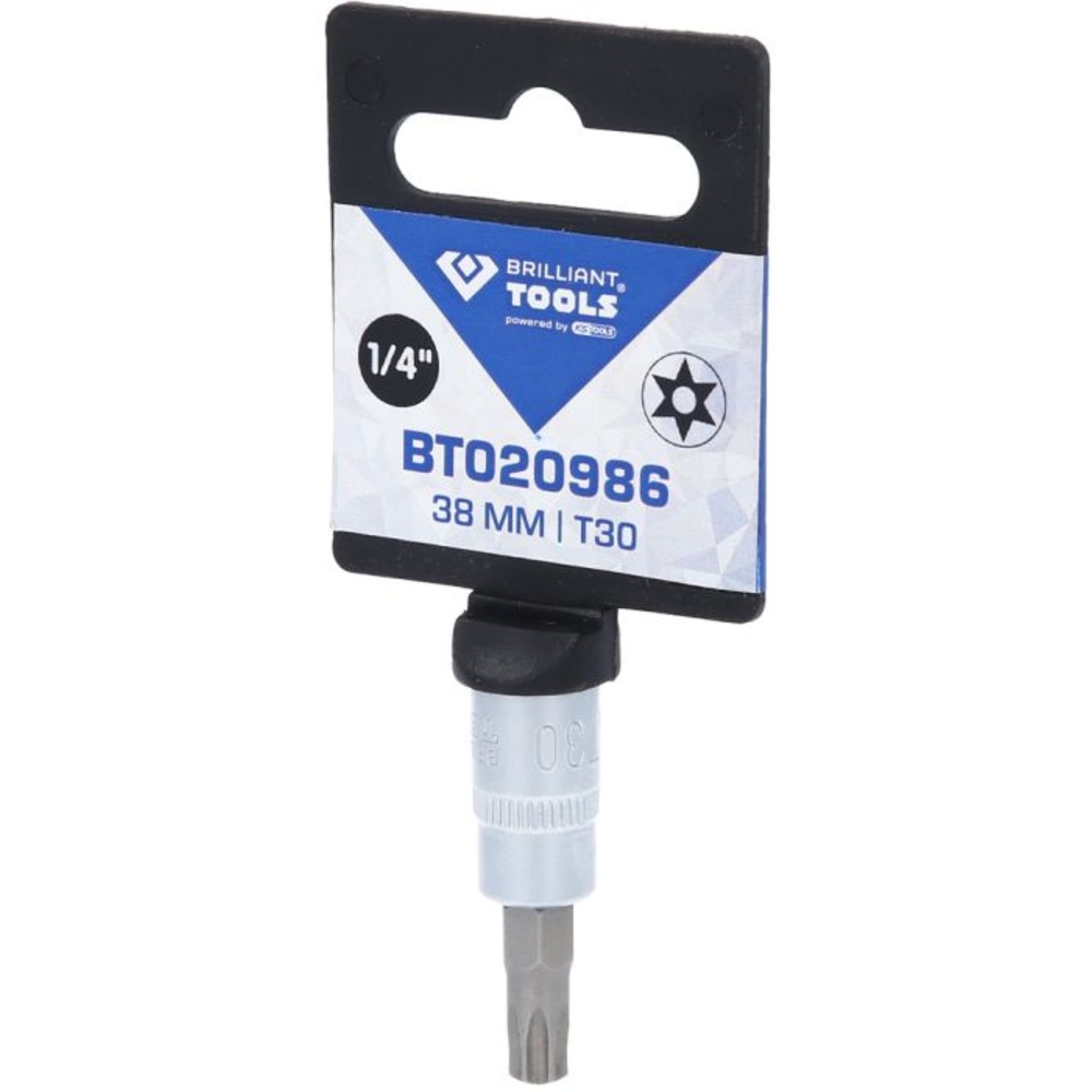 Douille tournevis TORX percé 1/4