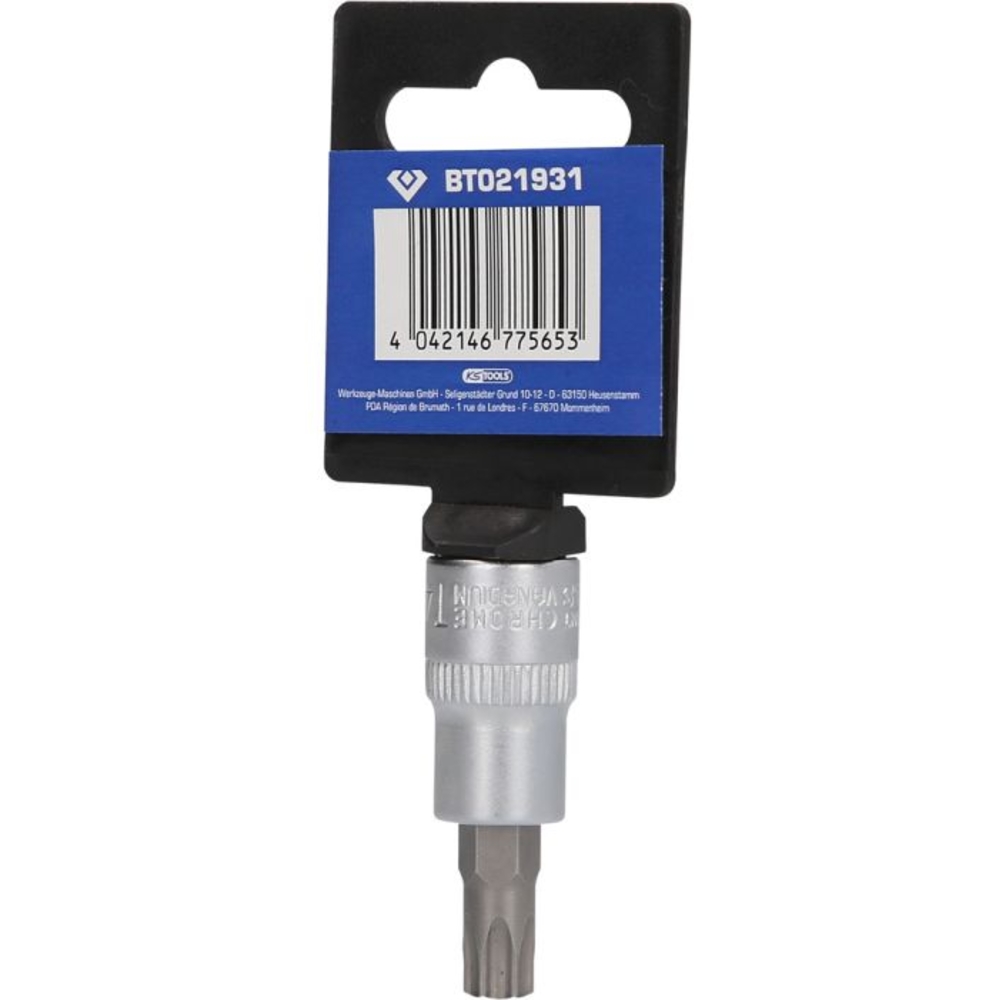 Douille tournevis TORX percé 3/8