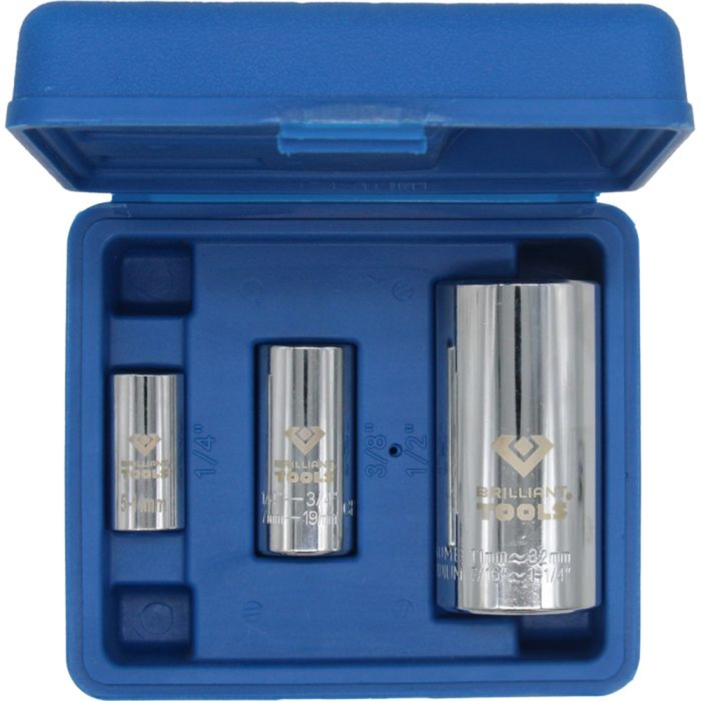 Jeu de douilles universelles 3 pcs 5 - 32mm BRILLIANT TOOLS - KS TOOLS - BT022003