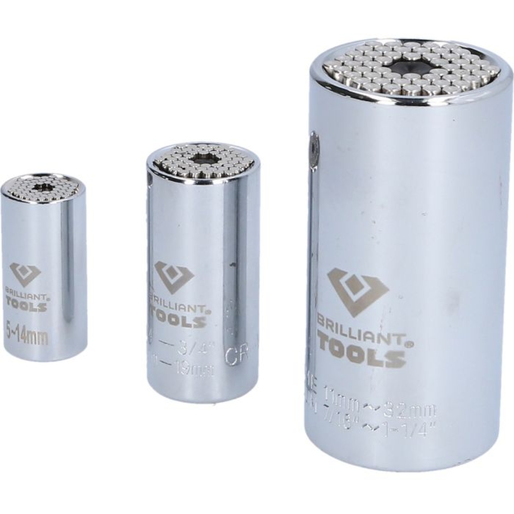 Jeu de douilles universelles 3 pcs 5 - 32mm BRILLIANT TOOLS - KS TOOLS - BT022003