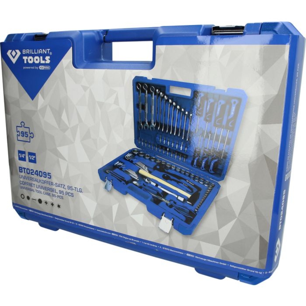 Coffret d'outils généralistes 95 pcs BRILLIANT TOOLS - KS TOOLS - BT024095