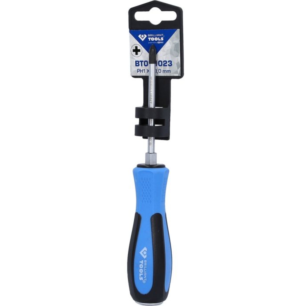 Tournevis à lame traversante PH1, L80mm BRILLIANT TOOLS - KS TOOLS - BT031023
