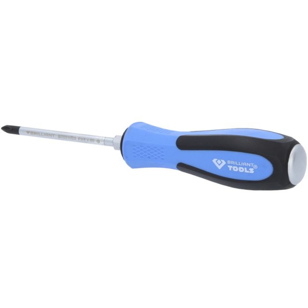 Tournevis à lame traversante PH1, L80mm BRILLIANT TOOLS - KS TOOLS - BT031023