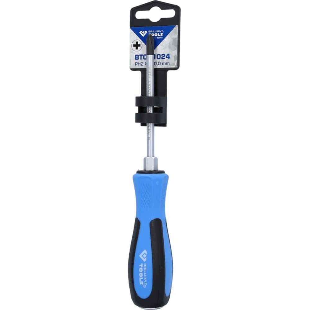 Tournevis à lame traversante PH2, L100mm BRILLIANT TOOLS - KS TOOLS - BT031024