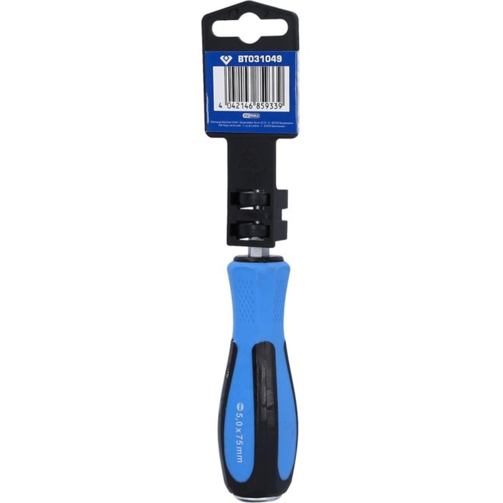 Tournevis à lame traversante Fente 5mm L75mm BRILLIANT TOOLS - KS TOOLS - BT031049