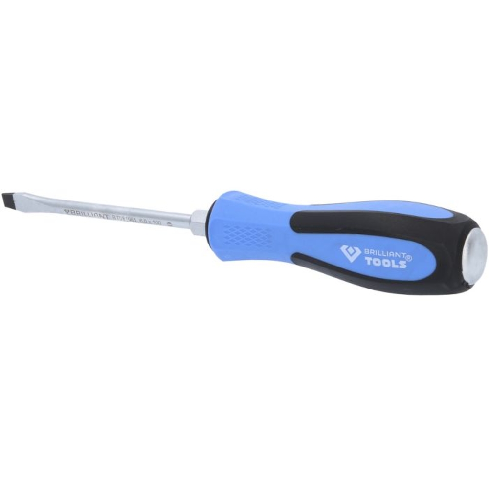 Tournevis à lame traversante Fente 6mm L100mm BRILLIANT TOOLS - KS TOOLS - BT031051