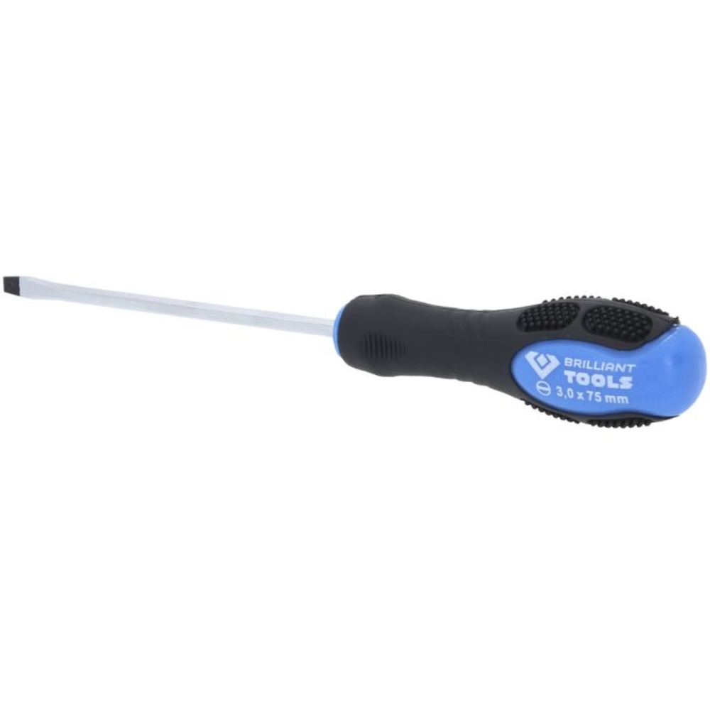 Tournevis à lame traversante Fente 3,0mm L75mm BRILLIANT TOOLS - KS TOOLS - BT034801