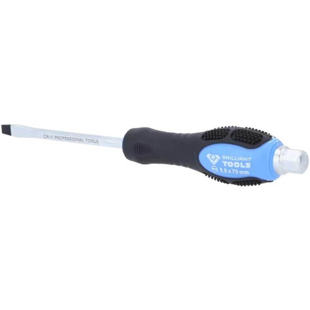 Tournevis à lame traversante Fente 5,0mm L75mm BRILLIANT TOOLS - KS TOOLS - BT034802