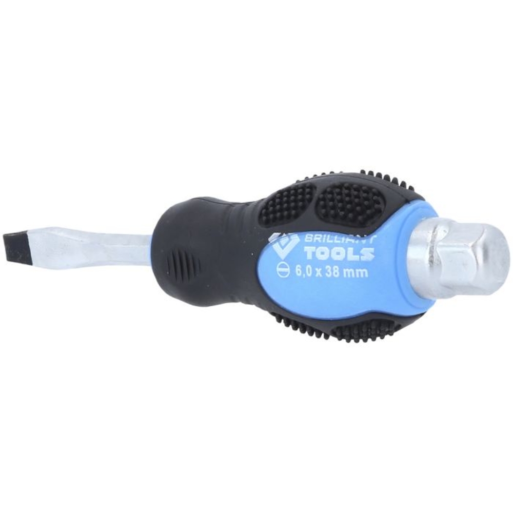 Tournevis à lame traversante Fente 6,0mm L38mm BRILLIANT TOOLS - KS TOOLS - BT034803