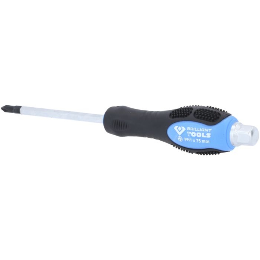Tournevis à lame traversante PH1, L75mm BRILLIANT TOOLS - KS TOOLS - BT034808