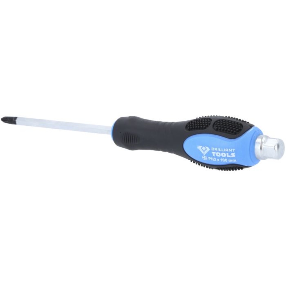 Tournevis à lame traversante PH2, L100mm BRILLIANT TOOLS - KS TOOLS - BT034810