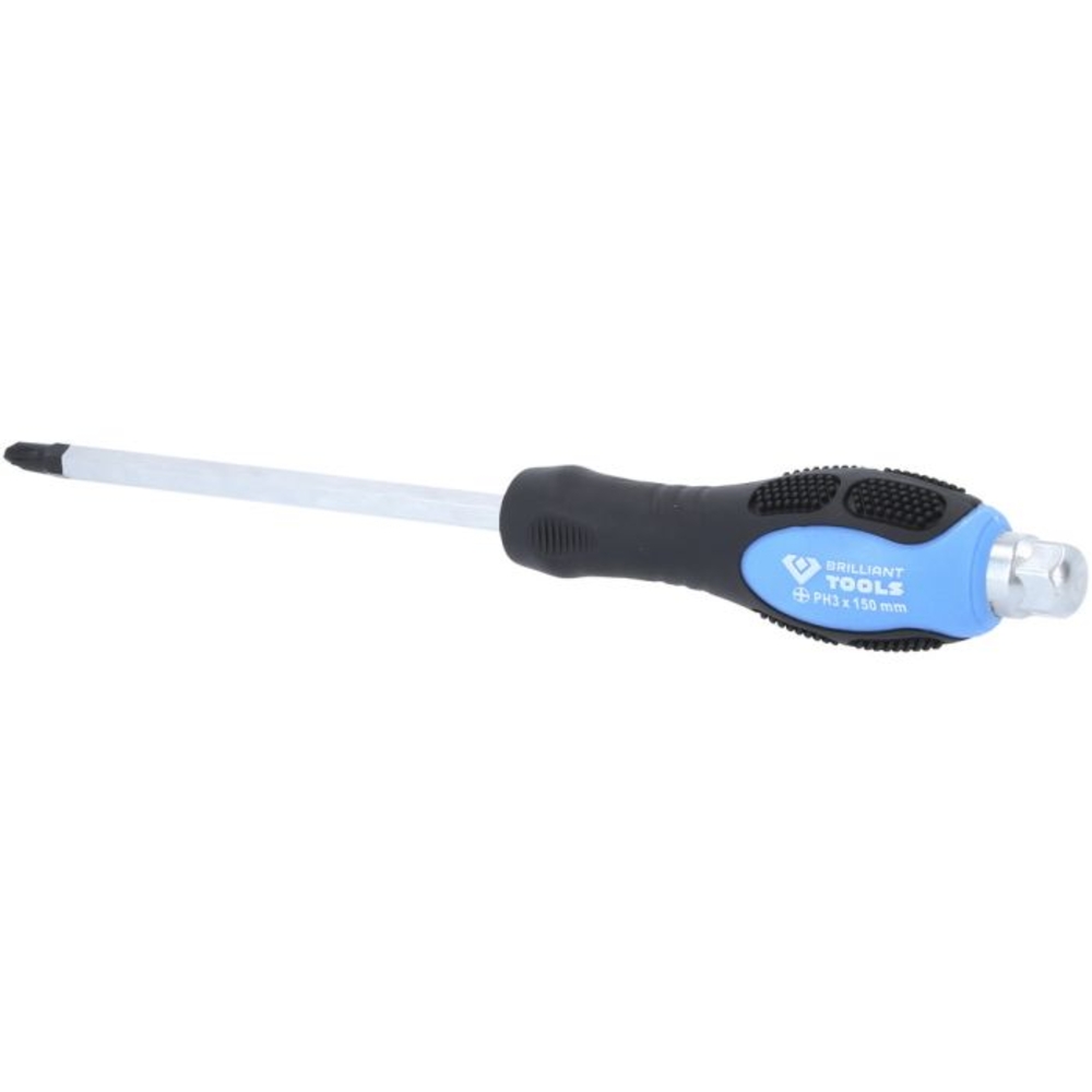 Tournevis à lame traversante PH3, L150mm BRILLIANT TOOLS - KS TOOLS - BT034811